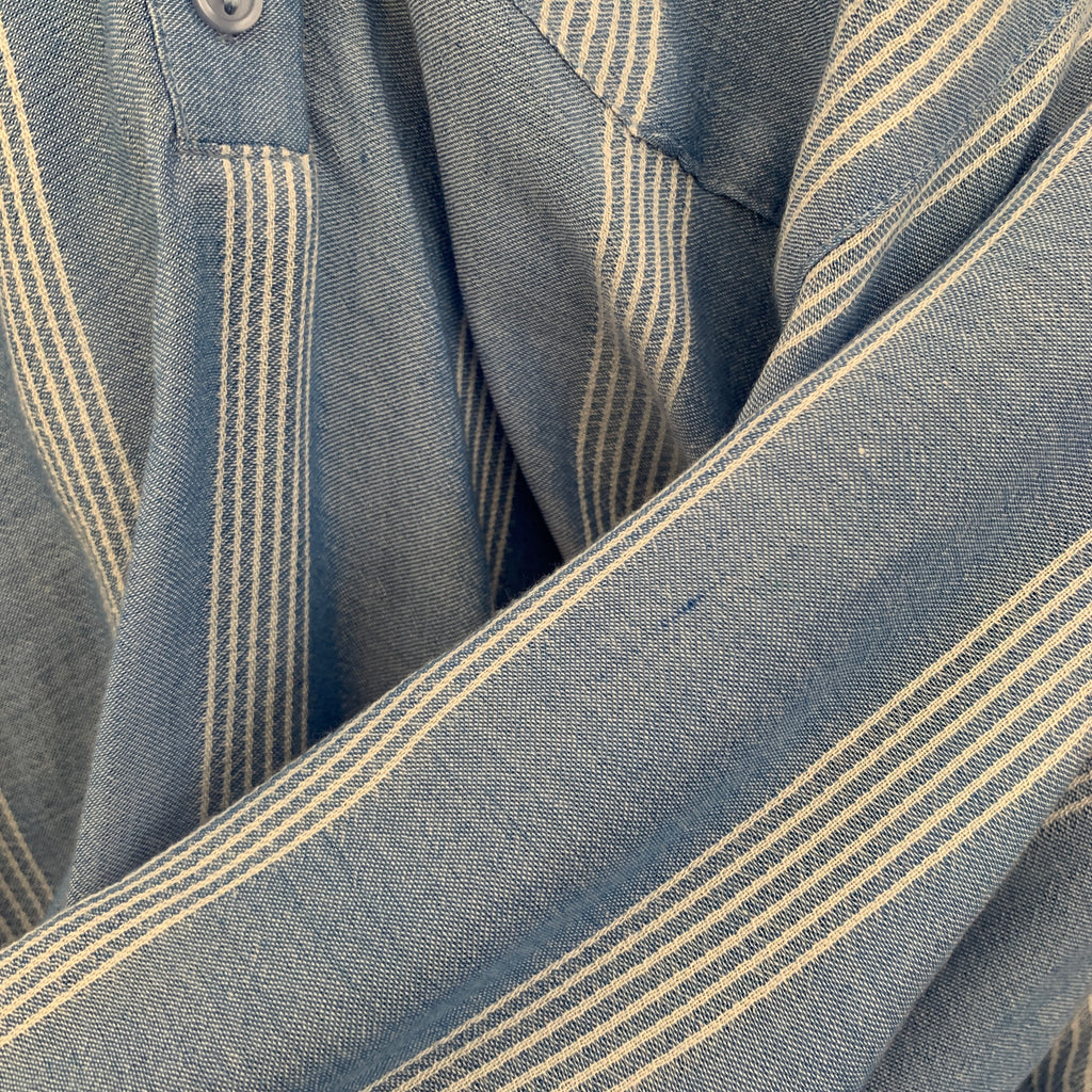 H&M Blue & White Striped Shirt | Pre Loved |