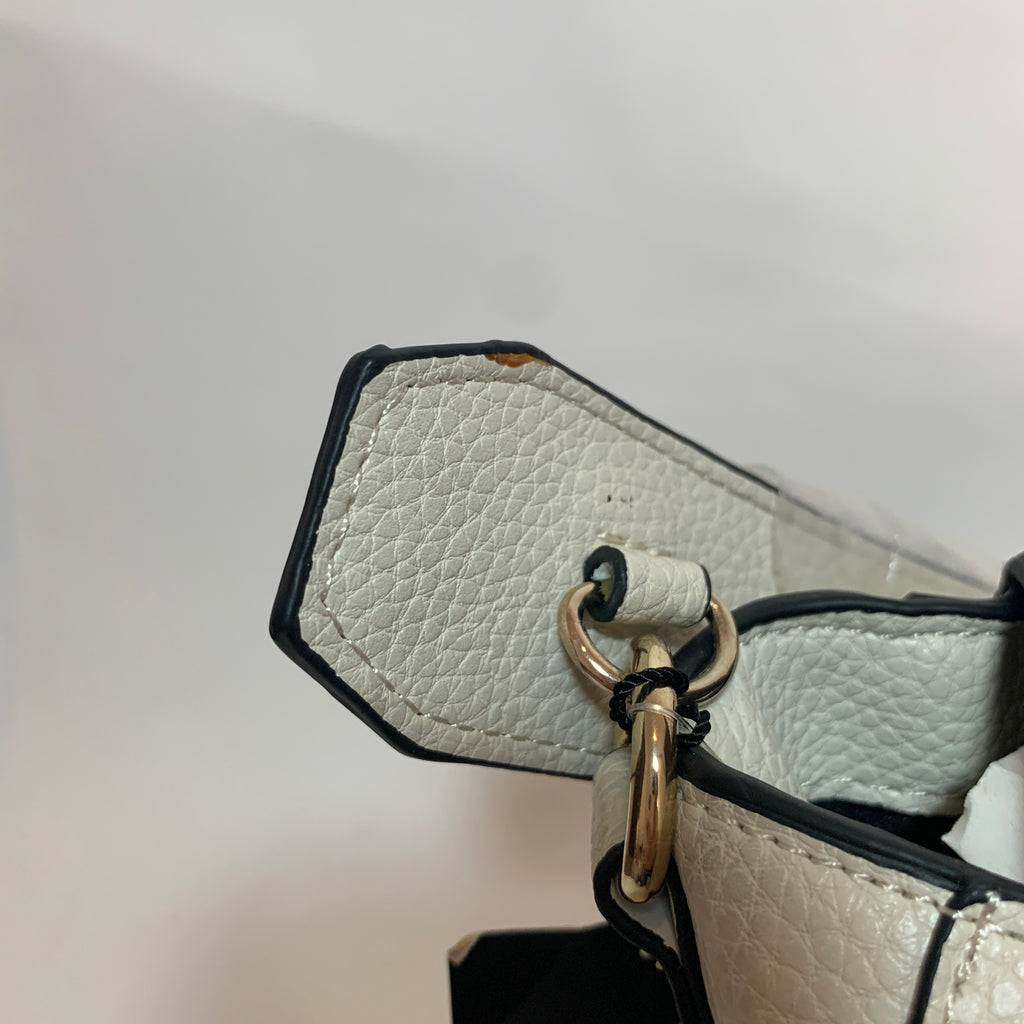 ZARA White Pebbled Large Shoulder Bag | Brand New |