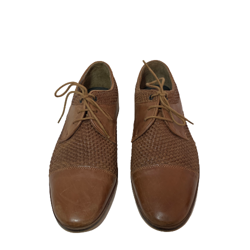 Bertie Men's Tan Leather Lace-up Shoes | Pre Loved |