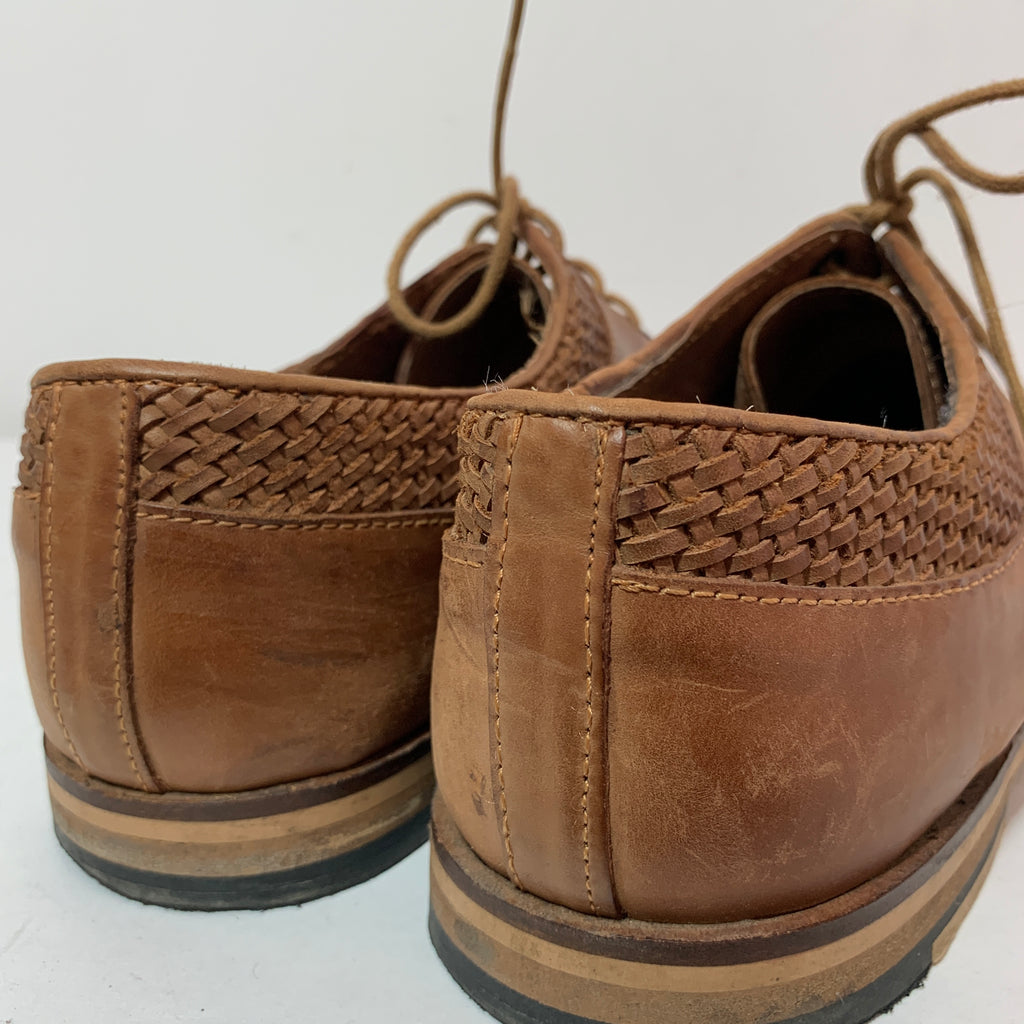 Bertie Men's Tan Leather Lace-up Shoes | Pre Loved |