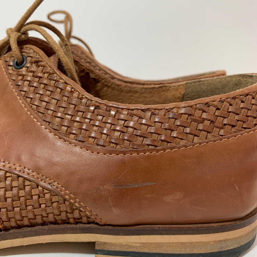 Bertie Men's Tan Leather Lace-up Shoes | Pre Loved |