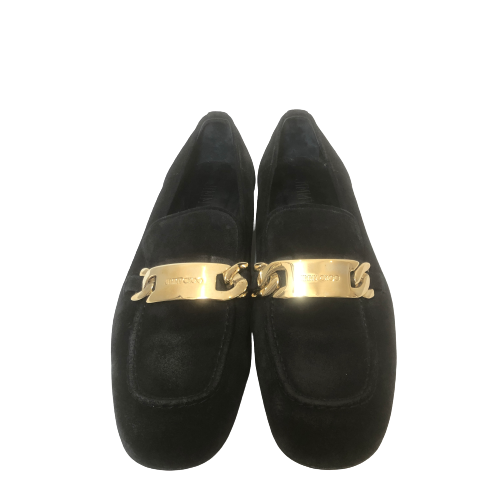 Jimmy Choo Black Suede Loafers | Pre Loved |