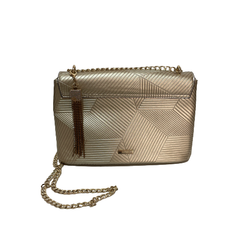 ALDO Gold Textured Shoulder Bag | Gently Used |