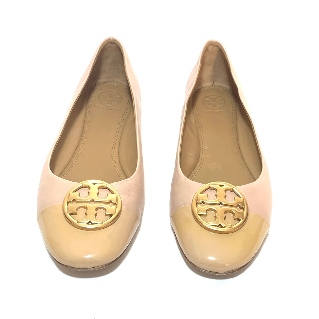 Tory Burch 'Chelsea' Cap-Toe Leather Ballet Flats | Gently Used ...