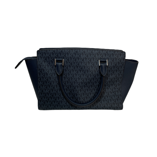 Michael Kors Monogram Blue Satchel | Gently Used |