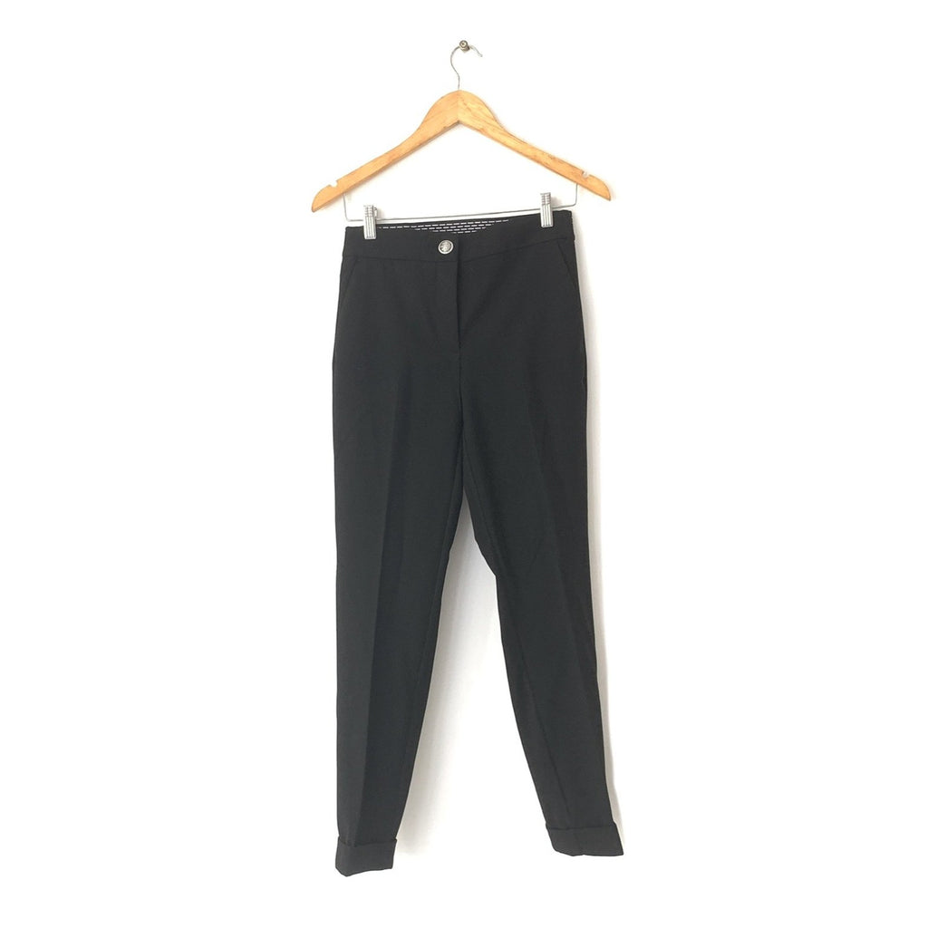 ZARA Black Cuffed Pants | Brand New |