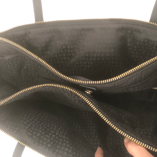 Kate Spade Black Quilted Large Shoulder Bag | Pre Loved |