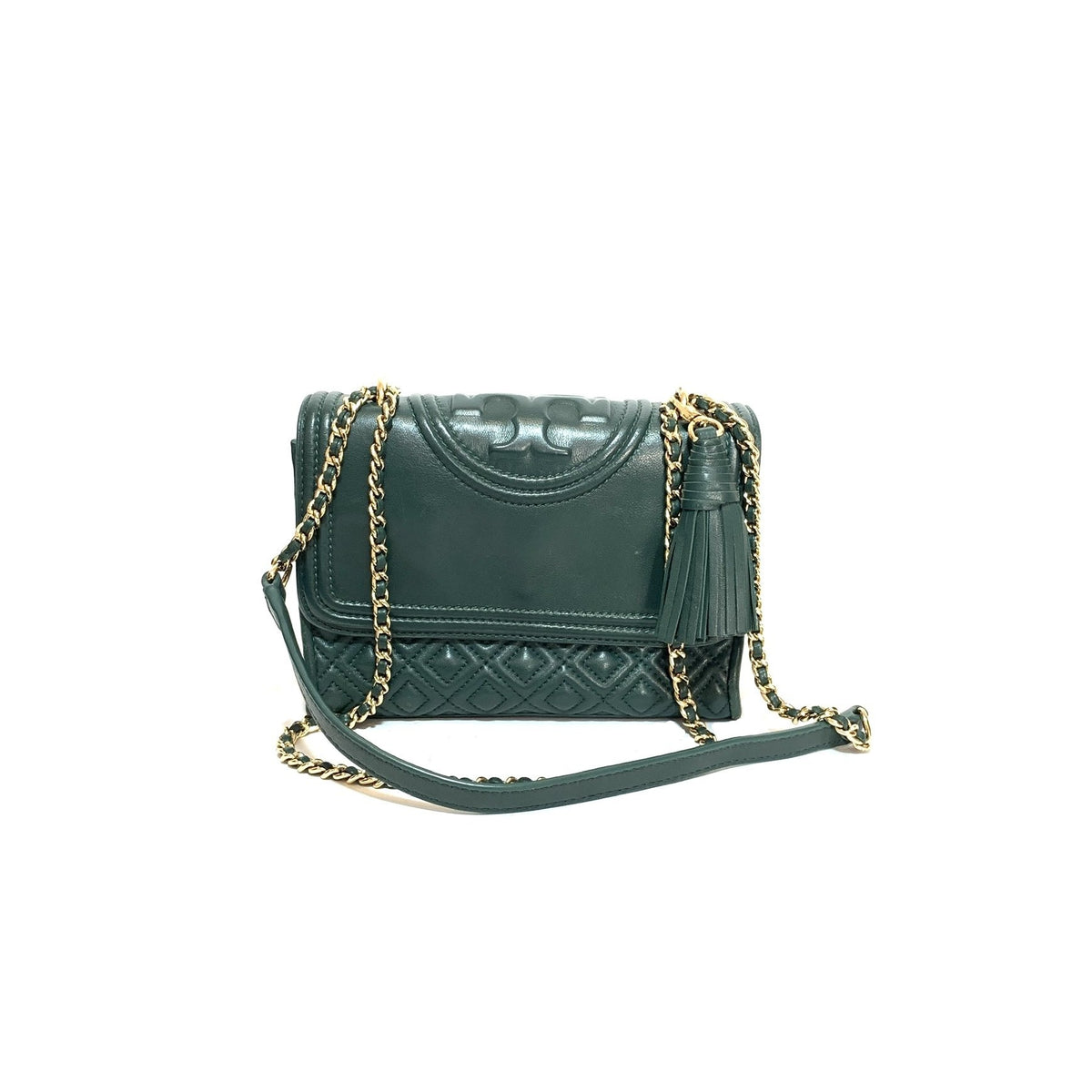 Tory burch fleming online green