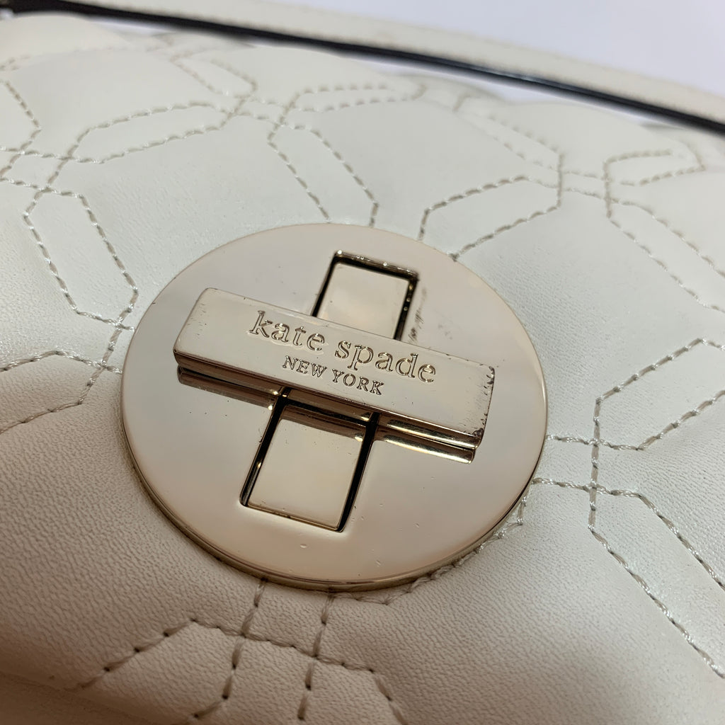 Kate Spade Cream Quilted Shoulder Bag | Pre Loved |