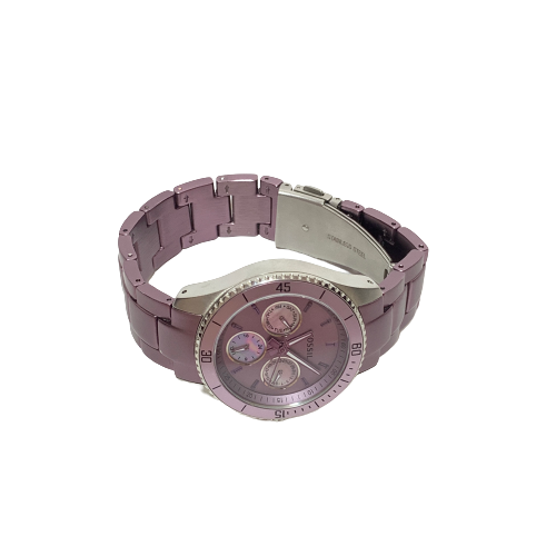 Fossil Purple Stainless Steel Watch Pre Loved
