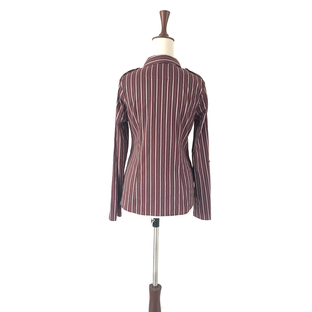 NEXT Purple Striped Collared Shirt | Gently Used |
