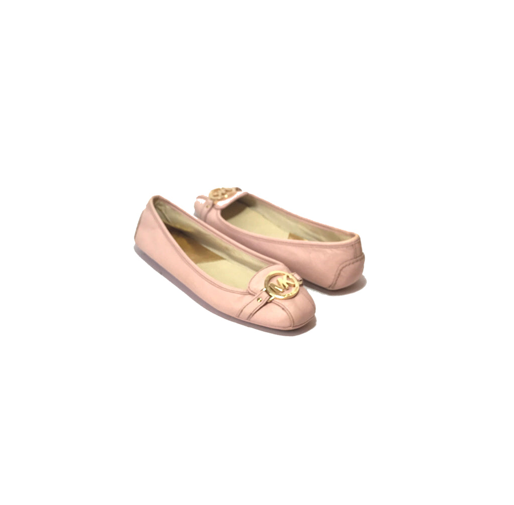 Michael Kors Baby Pink Leather Driving Moccasin 'Fulton' Flats | Gentl ...