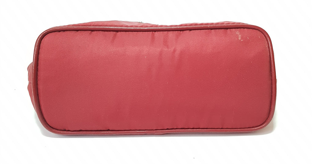 Prada Red Small Nylon Shoulder Bag | Pre Loved |