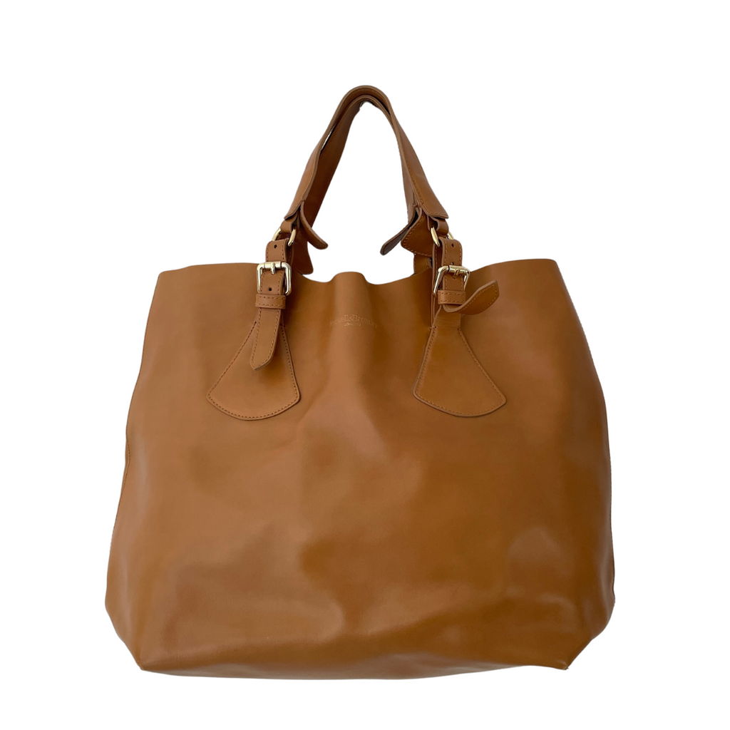 Russel & Bromley Camel Leather Large Tote | Pre Loved |