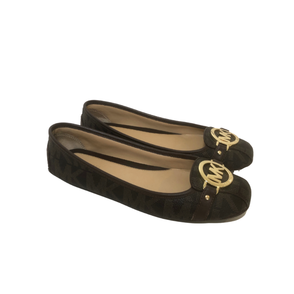 Michael Kors Brown Monogram 'Fulton' Loafers | Gently Used |