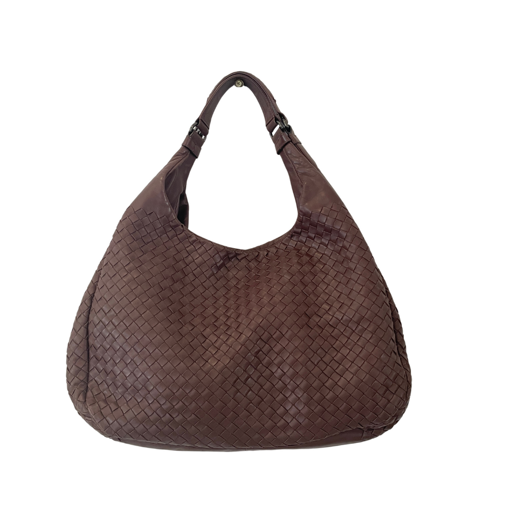 Bottega Veneta Brown Leather 'Campana' Hobo Shoulder Bag | Gently Used |