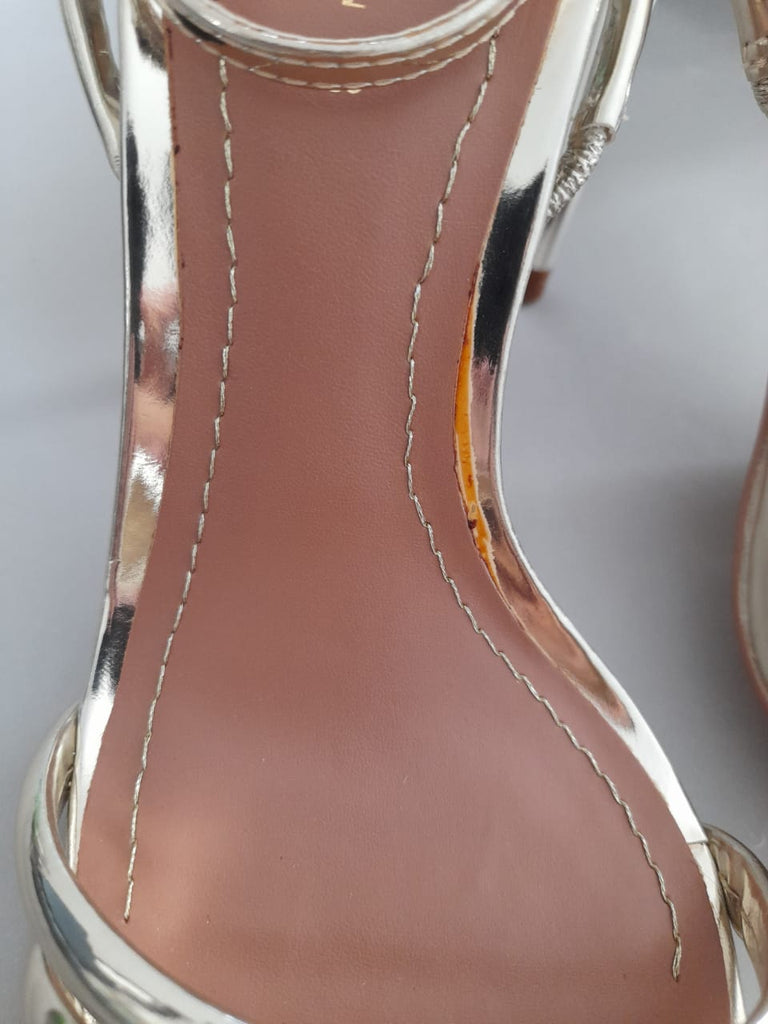 ZARA Gold Strappy Heels | Like New |