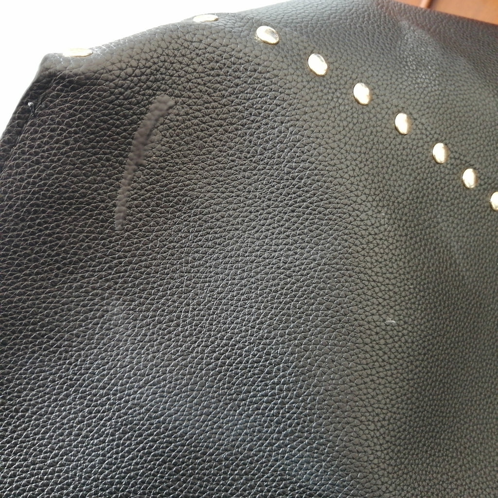 ZARA Black with Gold Studs Shoulder Bag | Pre Loved |