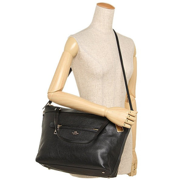 Coach Black Pebbled Leather 'Tyler' Tote | Gently Used |