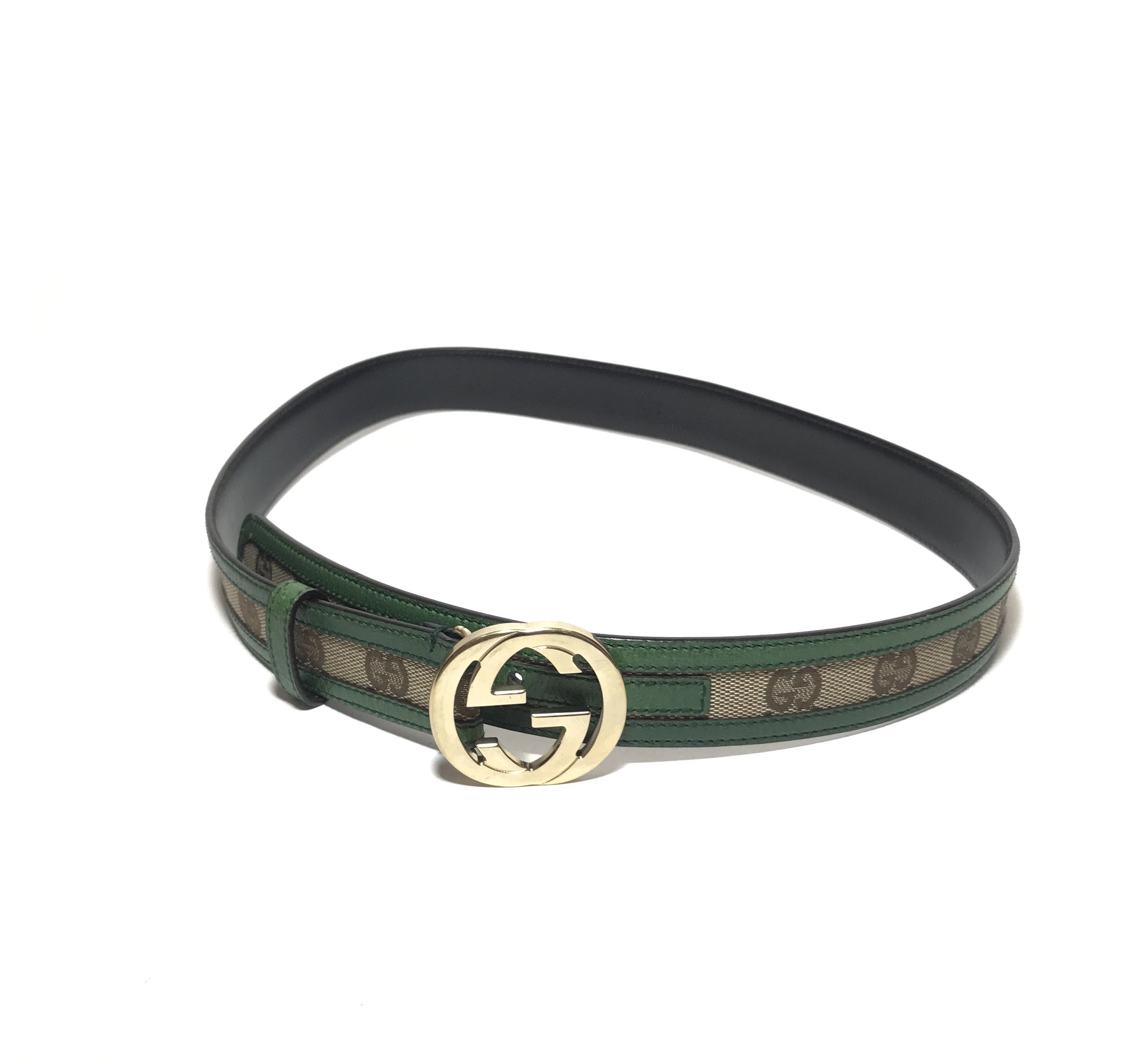 Gucci Monogram GG Belt Gently Used